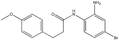 N-(2-amino-4-bromophenyl)-3-(4-methoxyphenyl)propanamide 化学構造式