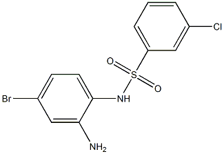 N-(2-amino-4-bromophenyl)-3-chlorobenzene-1-sulfonamide Structure