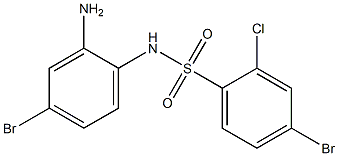 N-(2-amino-4-bromophenyl)-4-bromo-2-chlorobenzene-1-sulfonamide|