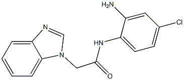 N-(2-amino-4-chlorophenyl)-2-(1H-1,3-benzodiazol-1-yl)acetamide Struktur