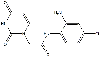 N-(2-amino-4-chlorophenyl)-2-(2,4-dioxo-1,2,3,4-tetrahydropyrimidin-1-yl)acetamide Structure