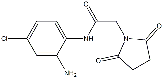 N-(2-amino-4-chlorophenyl)-2-(2,5-dioxopyrrolidin-1-yl)acetamide 化学構造式