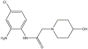 N-(2-amino-4-chlorophenyl)-2-(4-hydroxypiperidin-1-yl)acetamide 结构式