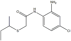 N-(2-amino-4-chlorophenyl)-2-(butan-2-ylsulfanyl)acetamide Struktur