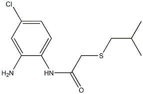 N-(2-amino-4-chlorophenyl)-2-[(2-methylpropyl)sulfanyl]acetamide Struktur