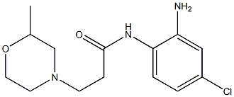 N-(2-amino-4-chlorophenyl)-3-(2-methylmorpholin-4-yl)propanamide Structure