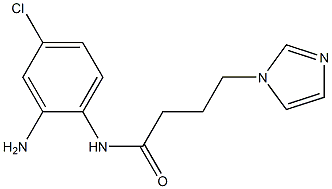 N-(2-amino-4-chlorophenyl)-4-(1H-imidazol-1-yl)butanamide 化学構造式