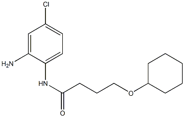 N-(2-amino-4-chlorophenyl)-4-(cyclohexyloxy)butanamide Structure