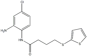 N-(2-amino-4-chlorophenyl)-4-(thiophen-2-ylsulfanyl)butanamide Structure