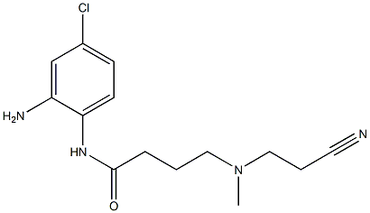 N-(2-amino-4-chlorophenyl)-4-[(2-cyanoethyl)(methyl)amino]butanamide Structure