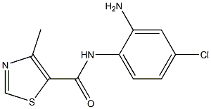 N-(2-amino-4-chlorophenyl)-4-methyl-1,3-thiazole-5-carboxamide 结构式