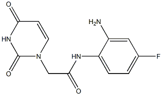 N-(2-amino-4-fluorophenyl)-2-(2,4-dioxo-1,2,3,4-tetrahydropyrimidin-1-yl)acetamide Structure