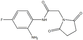 N-(2-amino-4-fluorophenyl)-2-(2,5-dioxopyrrolidin-1-yl)acetamide Struktur