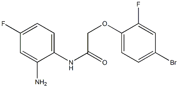 N-(2-amino-4-fluorophenyl)-2-(4-bromo-2-fluorophenoxy)acetamide Structure