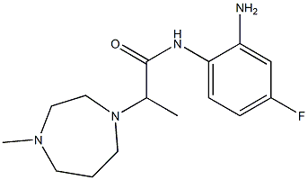 N-(2-amino-4-fluorophenyl)-2-(4-methyl-1,4-diazepan-1-yl)propanamide 化学構造式