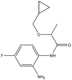 N-(2-amino-4-fluorophenyl)-2-(cyclopropylmethoxy)propanamide Structure