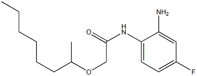 N-(2-amino-4-fluorophenyl)-2-(octan-2-yloxy)acetamide Structure