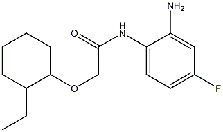 N-(2-amino-4-fluorophenyl)-2-[(2-ethylcyclohexyl)oxy]acetamide Structure