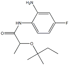 N-(2-amino-4-fluorophenyl)-2-[(2-methylbutan-2-yl)oxy]propanamide Structure