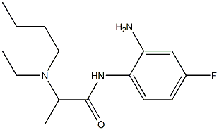 N-(2-amino-4-fluorophenyl)-2-[butyl(ethyl)amino]propanamide 结构式