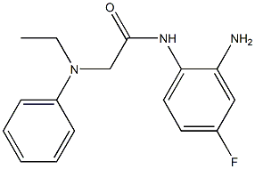 N-(2-amino-4-fluorophenyl)-2-[ethyl(phenyl)amino]acetamide Struktur