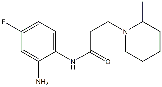 N-(2-amino-4-fluorophenyl)-3-(2-methylpiperidin-1-yl)propanamide Structure