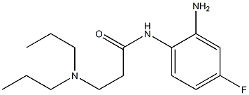 N-(2-amino-4-fluorophenyl)-3-(dipropylamino)propanamide Struktur