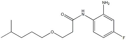 N-(2-amino-4-fluorophenyl)-3-[(4-methylpentyl)oxy]propanamide Struktur