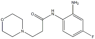 N-(2-amino-4-fluorophenyl)-3-morpholin-4-ylpropanamide