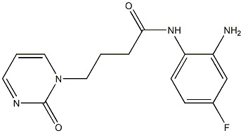 N-(2-amino-4-fluorophenyl)-4-(2-oxopyrimidin-1(2H)-yl)butanamide 结构式