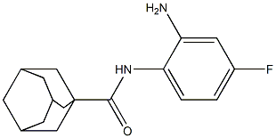 N-(2-amino-4-fluorophenyl)adamantane-1-carboxamide 化学構造式