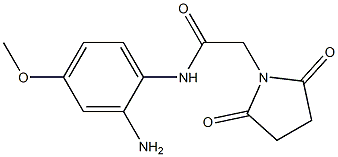 N-(2-amino-4-methoxyphenyl)-2-(2,5-dioxopyrrolidin-1-yl)acetamide 化学構造式