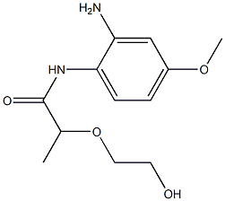 N-(2-amino-4-methoxyphenyl)-2-(2-hydroxyethoxy)propanamide Struktur