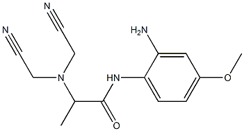 N-(2-amino-4-methoxyphenyl)-2-[bis(cyanomethyl)amino]propanamide Struktur