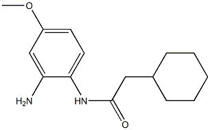 N-(2-amino-4-methoxyphenyl)-2-cyclohexylacetamide 化学構造式