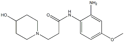 N-(2-amino-4-methoxyphenyl)-3-(4-hydroxypiperidin-1-yl)propanamide Structure