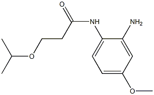 N-(2-amino-4-methoxyphenyl)-3-(propan-2-yloxy)propanamide,,结构式