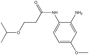 N-(2-amino-4-methoxyphenyl)-3-(propan-2-yloxy)propanamide 结构式