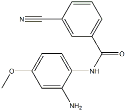 N-(2-amino-4-methoxyphenyl)-3-cyanobenzamide Struktur