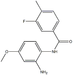 N-(2-amino-4-methoxyphenyl)-3-fluoro-4-methylbenzamide 化学構造式