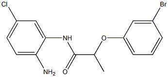 N-(2-amino-5-chlorophenyl)-2-(3-bromophenoxy)propanamide,,结构式