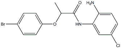 N-(2-amino-5-chlorophenyl)-2-(4-bromophenoxy)propanamide 结构式