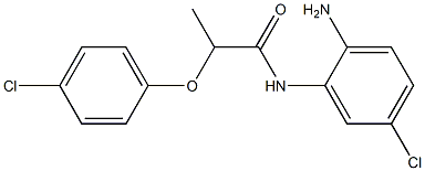 N-(2-amino-5-chlorophenyl)-2-(4-chlorophenoxy)propanamide Structure