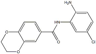 N-(2-amino-5-chlorophenyl)-2,3-dihydro-1,4-benzodioxine-6-carboxamide 结构式