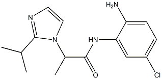 N-(2-amino-5-chlorophenyl)-2-[2-(propan-2-yl)-1H-imidazol-1-yl]propanamide|