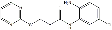 N-(2-amino-5-chlorophenyl)-3-(pyrimidin-2-ylsulfanyl)propanamide