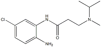 N-(2-amino-5-chlorophenyl)-3-[isopropyl(methyl)amino]propanamide 化学構造式