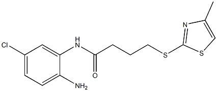  N-(2-amino-5-chlorophenyl)-4-[(4-methyl-1,3-thiazol-2-yl)sulfanyl]butanamide