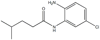 N-(2-amino-5-chlorophenyl)-4-methylpentanamide 化学構造式