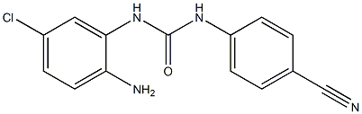 N-(2-amino-5-chlorophenyl)-N'-(4-cyanophenyl)urea 化学構造式